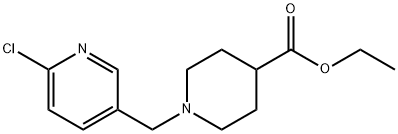 ETHYL 1-[(6-CHLORO-3-PYRIDINYL)METHYL]-4-PIPERIDINECARBOXYLATE Struktur