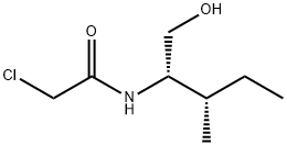 (2S,3S)-N-CHLOROACETYL-2-HYDROXYMETHYL-3-METHYLPENTYLAMINE Struktur