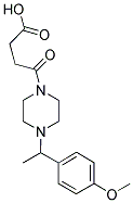 4-(4-[1-(4-METHOXYPHENYL)ETHYL]PIPERAZIN-1-YL)-4-OXOBUTANOIC ACID Struktur