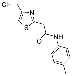 2-[4-(CHLOROMETHYL)-1,3-THIAZOL-2-YL]-N-(4-METHYLPHENYL)ACETAMIDE Struktur