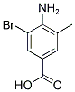 4-AMINO-3-BROMO-5-METHYLBENZENECARBOXYLIC ACID Struktur