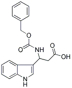 3-BENZYLOXYCARBONYLAMINO-3-(1H-INDOL-3-YL)-PROPIONIC ACID Struktur