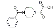 [4-(3-METHYLBENZOYL)PIPERAZIN-1-YL](OXO)ACETIC ACID Struktur