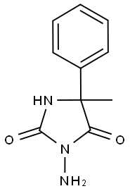 3-AMINO-5-METHYL-5-PHENYL-IMIDAZOLIDINE-2,4-DIONE Struktur