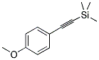 (4-METHOXYPHENYLETHYNYL)TRIMETHYLSILANE Struktur