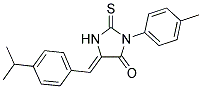 (5Z)-5-(4-ISOPROPYLBENZYLIDENE)-3-(4-METHYLPHENYL)-2-THIOXOIMIDAZOLIDIN-4-ONE Struktur