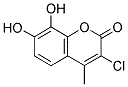 3-CHLORO-7,8-DIHYDROXY-4-METHYL-2H-CHROMEN-2-ONE Struktur