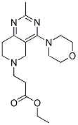 ETHYL 3-(2-METHYL-4-MORPHOLIN-4-YL-7,8-DIHYDROPYRIDO[4,3-D]PYRIMIDIN-6(5H)-YL)PROPANOATE Struktur