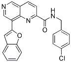 8-(1-BENZOFURAN-2-YL)-N-(4-CHLOROBENZYL)-1,6-NAPHTHYRIDINE-2-CARBOXAMIDE Struktur