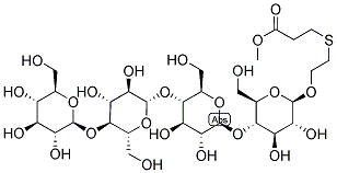 1-O-[METHOXY(CARBOXYETHYLTHIOETHYL)] GLUCOTETRAOSIDE Struktur