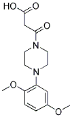 3-[4-(2,5-DIMETHOXYPHENYL)PIPERAZIN-1-YL]-3-OXOPROPANOIC ACID Struktur