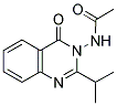 3-ACETYLAMINO-2-ISOPROPYL-4(3H)-QUINAZOLINONE Struktur