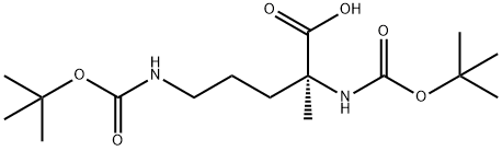 DI-BOC-ALPHA-METHYL-DL-ORNITHINE Struktur