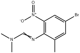 N'-(4-BROMO-2-METHYL-6-NITROPHENYL)-N,N-DIMETHYLIMINOFORMAMIDE Struktur