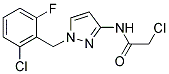 2-CHLORO-N-[1-(2-CHLORO-6-FLUORO-BENZYL)-1H-PYRAZOL-3-YL]-ACETAMIDE Struktur