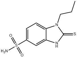 2-MERCAPTO-1-PROPYL-1H-BENZIMIDAZOLE-5-SULFONAMIDE Struktur