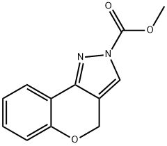 METHYL CHROMENO[4,3-C]PYRAZOLE-2(4H)-CARBOXYLATE Struktur