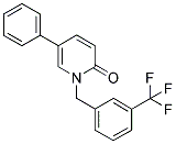 5-PHENYL-1-[3-(TRIFLUOROMETHYL)BENZYL]PYRIDIN-2(1H)-ONE Struktur