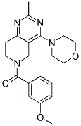 (3-METHOXY-PHENYL)-(2-METHYL-4-MORPHOLIN-4-YL-7,8-DIHYDRO-5H-PYRIDO[4,3-D]PYRIMIDIN-6-YL)-METHANONE Struktur