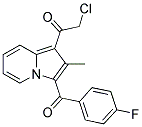 2-CHLORO-1-[3-(4-FLUORO-BENZOYL)-2-METHYL-INDOLIZIN-1-YL]-ETHANONE Struktur