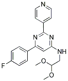 N-(2,2-DIMETHOXYETHYL)-6-(4-FLUOROPHENYL)-2-PYRIDIN-4-YLPYRIMIDIN-4-AMINE