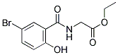 ETHYL 5-BROMO-2-HYDROXYHIPPURATE Struktur