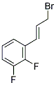 2,3-DIFLUOROCINNAMYL BROMIDE Struktur