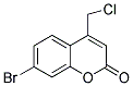 7-BROMO-4-(CHLOROMETHYL)-2H-CHROMEN-2-ONE Struktur