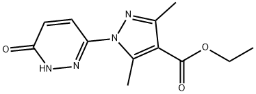 ETHYL 1-(6-HYDROXY-3-PYRIDAZINYL)-3,5-DIMETHYL-1H-PYRAZOLE-4-CARBOXYLATE Struktur