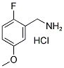 2-FLUORO-5-METHOXYBENZYLAMINE HYDROCHLORIDE Struktur