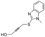 4-[(1-METHYL-1H-BENZIMIDAZOL-2-YL)THIO]BUT-2-YN-1-OL Struktur