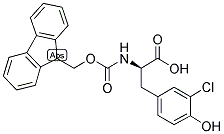 FMOC-3-CHLORO-D-TYR-OH Struktur