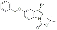 5-BENZYLOXY-3-BROMOINDOLE-1-CARBOXYLIC ACID TERT-BUTYL ESTER Struktur