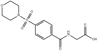 ([4-(MORPHOLIN-4-YLSULFONYL)BENZOYL]AMINO)ACETIC ACID, 712344-24-6, 結(jié)構(gòu)式