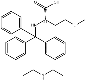 N-ALPHA-TRITYL-O-METHYL-L-HOMOSERINE DIETHYLAMINE Struktur