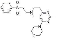 2-METHYL-4-MORPHOLIN-4-YL-6-[2-(PHENYLSULFONYL)ETHYL]-5,6,7,8-TETRAHYDROPYRIDO[4,3-D]PYRIMIDINE Struktur