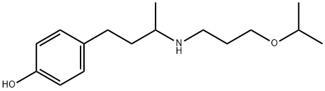 4-[3-(3-ISOPROPOXY-PROPYLAMINO)-BUTYL]-PHENOL Struktur