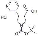 1-BOC-4-(3-PYRIDYL)PYRROLIDINE-3-CARBOXYLIC ACID HYDROCHLORIDE Struktur