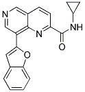 8-(1-BENZOFURAN-2-YL)-N-CYCLOPROPYL-1,6-NAPHTHYRIDINE-2-CARBOXAMIDE Struktur