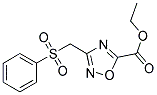 1,2,4-OXADIAZOLE-5-CARBOXYLIC ACID, 3-[(PHENYLSULFONYL)METHYL]-, ETHYL ESTER Struktur