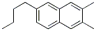 6-BUTYL-2,3-DIMETHYLNAPHTHALENE Struktur