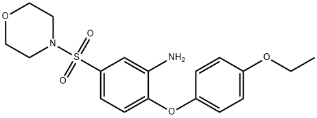 2-(4-ETHOXY-PHENOXY)-5-(MORPHOLINE-4-SULFONYL)-PHENYLAMINE Struktur