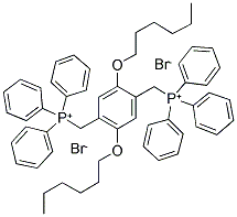 1,4-BIS(HEXYLOXY)-2,5-XYLENEBIS(TRIPHENYLPHOSPHONIUM BROMIDE) Struktur