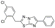 2-(2,4-DICHLORO-BENZYL)-6-PHENYL-IMIDAZO[2,1-B][1,3,4]THIADIAZOLE Struktur