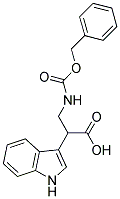 3-BENZYLOXYCARBONYLAMINO-2-(1H-INDOL-3-YL)-PROPIONIC ACID Struktur