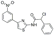 2-CHLORO-N-[4-(3-NITRO-PHENYL)-THIAZOL-2-YL]-2-PHENYL-ACETAMIDE Struktur