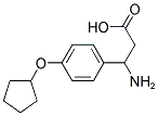 3-AMINO-3-(4-CYCLOPENTYLOXYPHENYL)PROPANOIC ACID Struktur