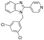 1-(3,5-DICHLORO-BENZYL)-2-PYRIDIN-4-YL-1H-BENZOIMIDAZOLE Struktur