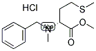 N-BENZYL-N-METHYL-D-METHIONINE METHYL ESTER HYDROCHLORIDE Struktur