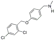 1-(4-((2,4-DICHLOROBENZYL)OXY)PHENYL)-N-METHYLMETHANAMINE Struktur